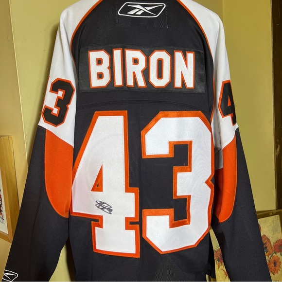 Philadelphia Flyers Size XL Hockey Jersey AUTOGRAPHED Martin Biron Reebok NEW - Picture 4 of 16